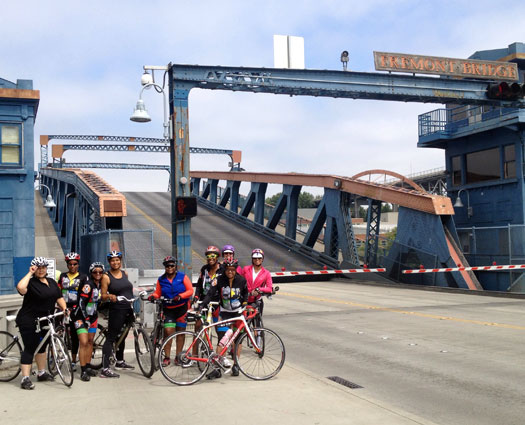 Critical Lass at the Fremont Bridge